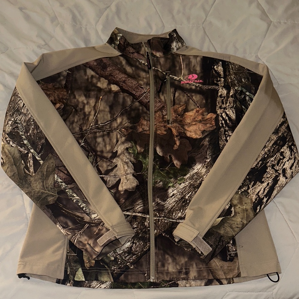 Camouflage Jacket with Beige Accents